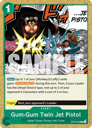 Gum-Gum Twin Jet Pistol (OP16-039) - The Time of Battle