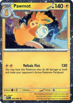 Pawmot (Cosmos Holo) (034/094) [Blister Exclusives] Holofoil - Rare