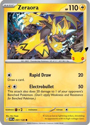 Zeraora (057) [ME 30th Celebration] Holofoil - Common