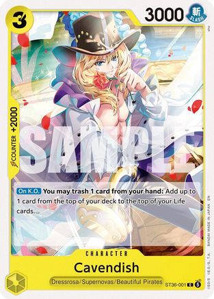 Cavendish (ST36-001) - Starter Deck 36: YELLOW Eustass"Captain"Kid
