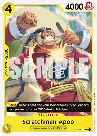 Scratchmen Apoo (ST36-003) - Starter Deck 36: YELLOW Eustass"Captain"Kid