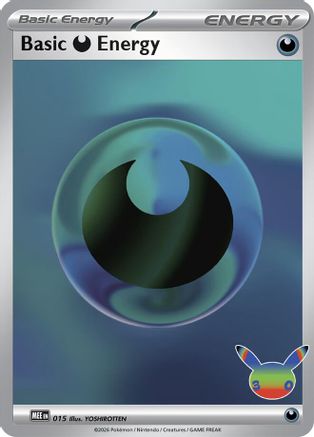 Basic Darkness Energy (30th Celebration) (015) [MEE Mega Evolution Energies] Holofoil - Futuristic Rare
