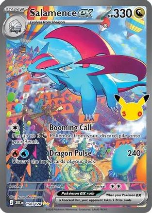 Salamence ex (156/128) [ME 30th Celebration] Holofoil - Special Illustration Rare