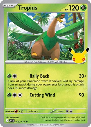 Tropius (005) [ME 30th Celebration] Holofoil - Common