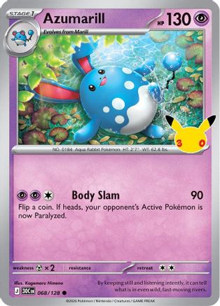 Azumarill (068) [ME 30th Celebration] Holofoil