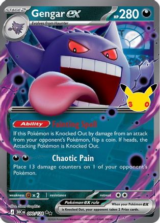 Gengar ex (090) [ME 30th Celebration] Holofoil