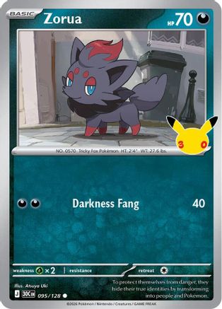 Zorua (095) [ME 30th Celebration] Holofoil - Common