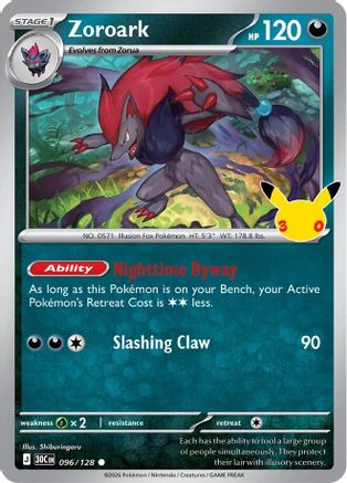 Zoroark (096) [ME 30th Celebration] Holofoil - Common