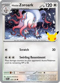 Hisuian Zoroark (123) [ME 30th Celebration] Holofoil