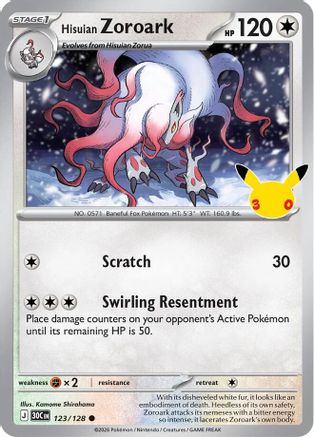 Hisuian Zoroark (123) [ME 30th Celebration] Holofoil