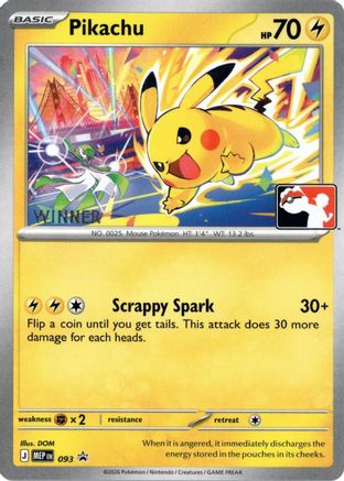 Pikachu (Winner) (093) [ME Mega Evolution Promo] - Promo