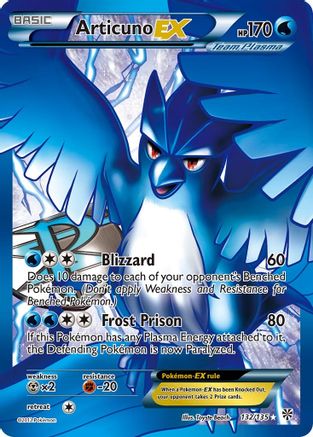 Articuno EX (Team Plasma) (132 Full Art) (132/135) [Plasma Storm] Holofoil - Ultra Rare