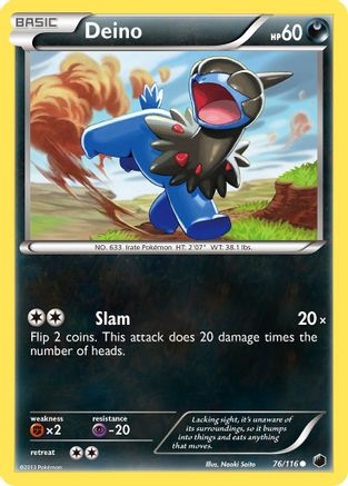 Deino (76/116) [Plasma Freeze] Reverse Holofoil - Common