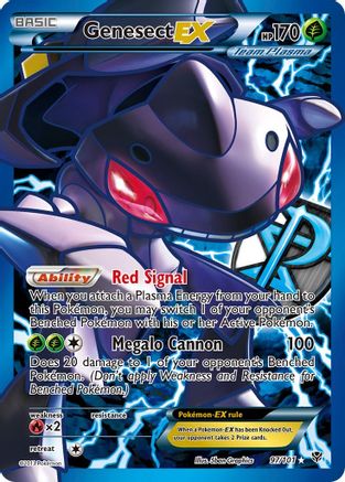 Genesect EX (Team Plasma) (97 Full Art) (97/101) [Plasma Blast] Holofoil - Ultra Rare