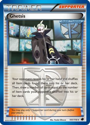 Ghetsis (Team Plasma) (101/116) [Plasma Freeze] Holofoil - Holo Rare