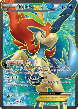 Keldeo EX (142 Full Art) (142/149) [Boundaries Crossed] Holofoil - Ultra Rare