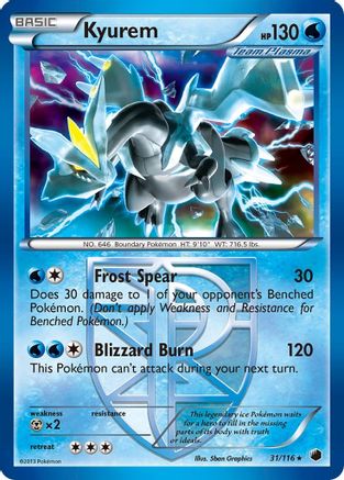 Kyurem (Team Plasma) (31/116) [Plasma Freeze] Holofoil - Holo Rare