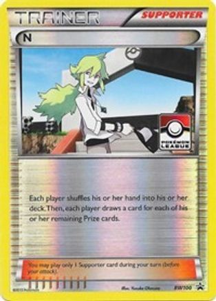 N (Supporter) (BW100/101) [Black and White Promos] Holofoil - Promo