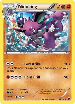 Nidoking (58/116) [Plasma Freeze] - Rare