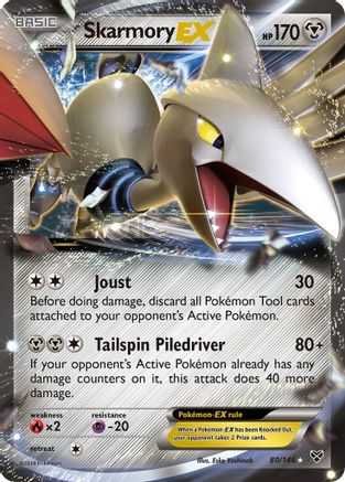 Skarmory EX (80/146) [XY Base Set] Holofoil - Ultra Rare