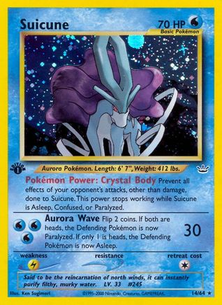 Suicune (14/64) [Neo Revelation] 1st Edition Holofoil - Holo Rare