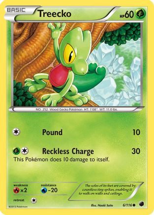 Treecko (006/116) [Plasma Freeze] Reverse Holofoil - Common