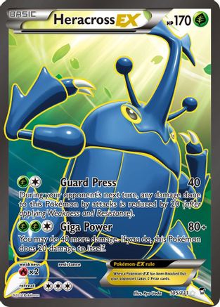 Heracross EX (105 Full Art) (105/111) [XY  Furious Fists] Holofoil - Ultra Rare