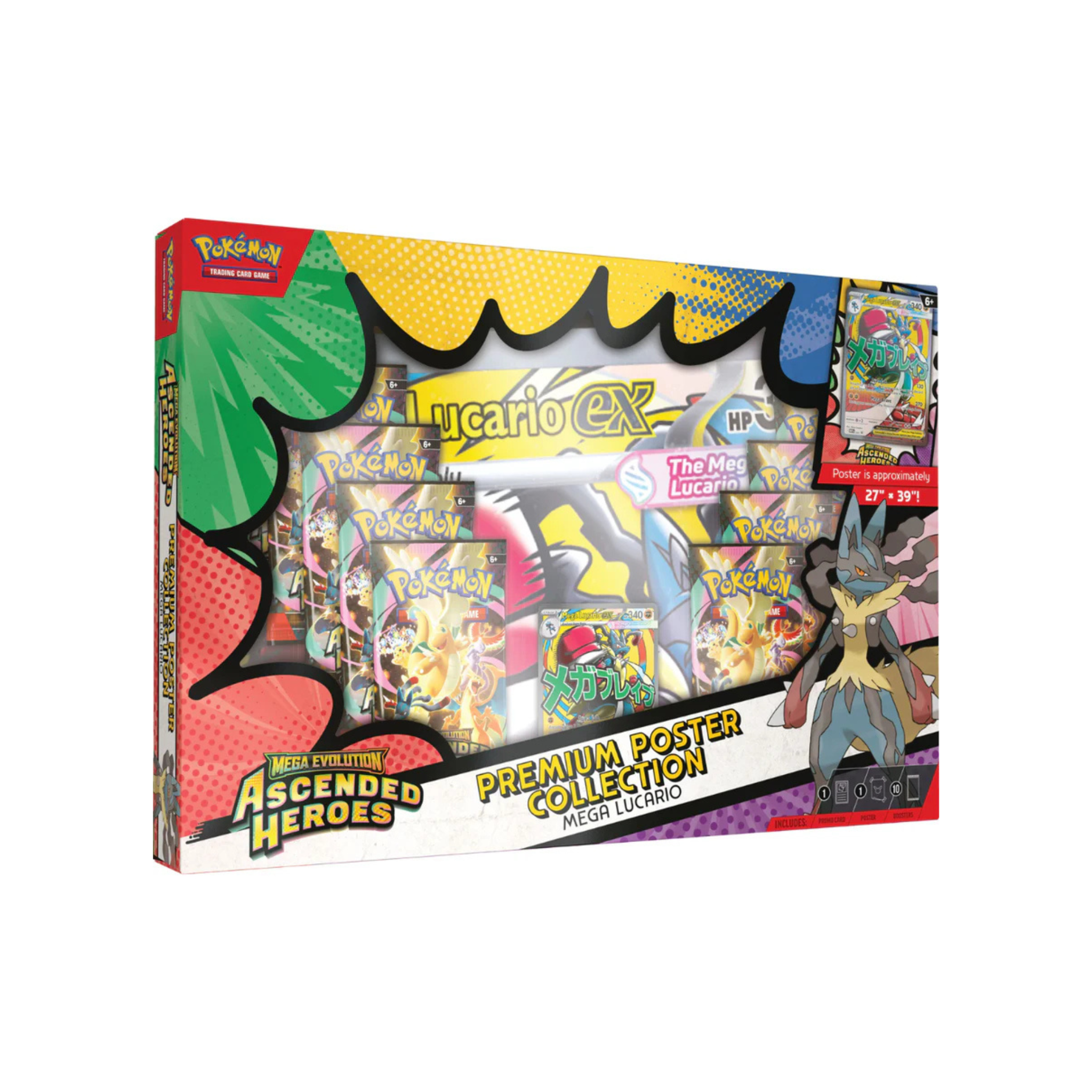 Pokemon - Mega Evolution: Ascended Heroes Premium Poster Collection - Mega Lucario ex