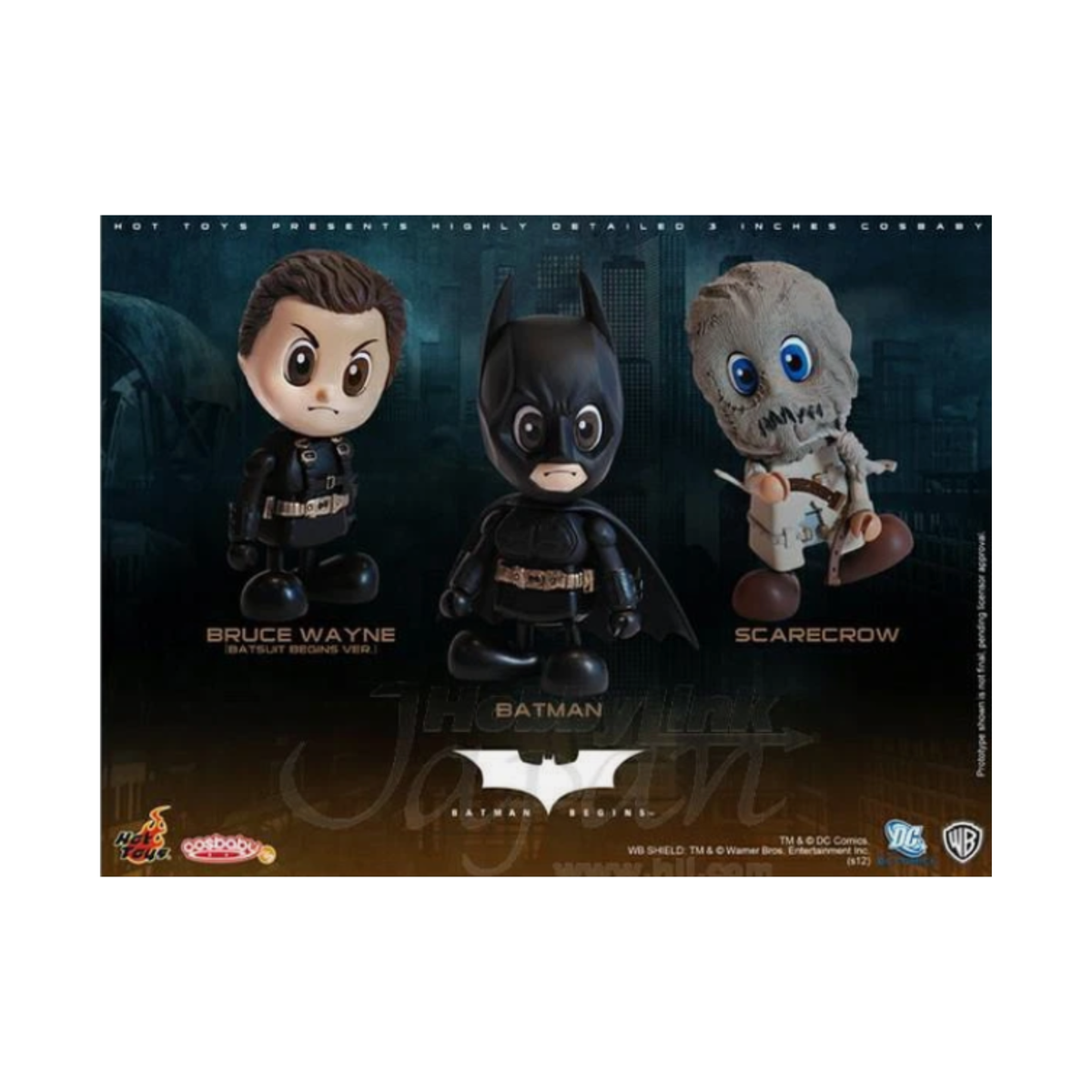 Batman Begins Cosbaby Mini Figure Set of 3