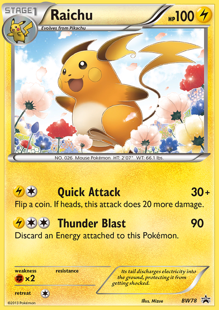 Raichu (BW78/101) [BW Black Star Promos] - Promo