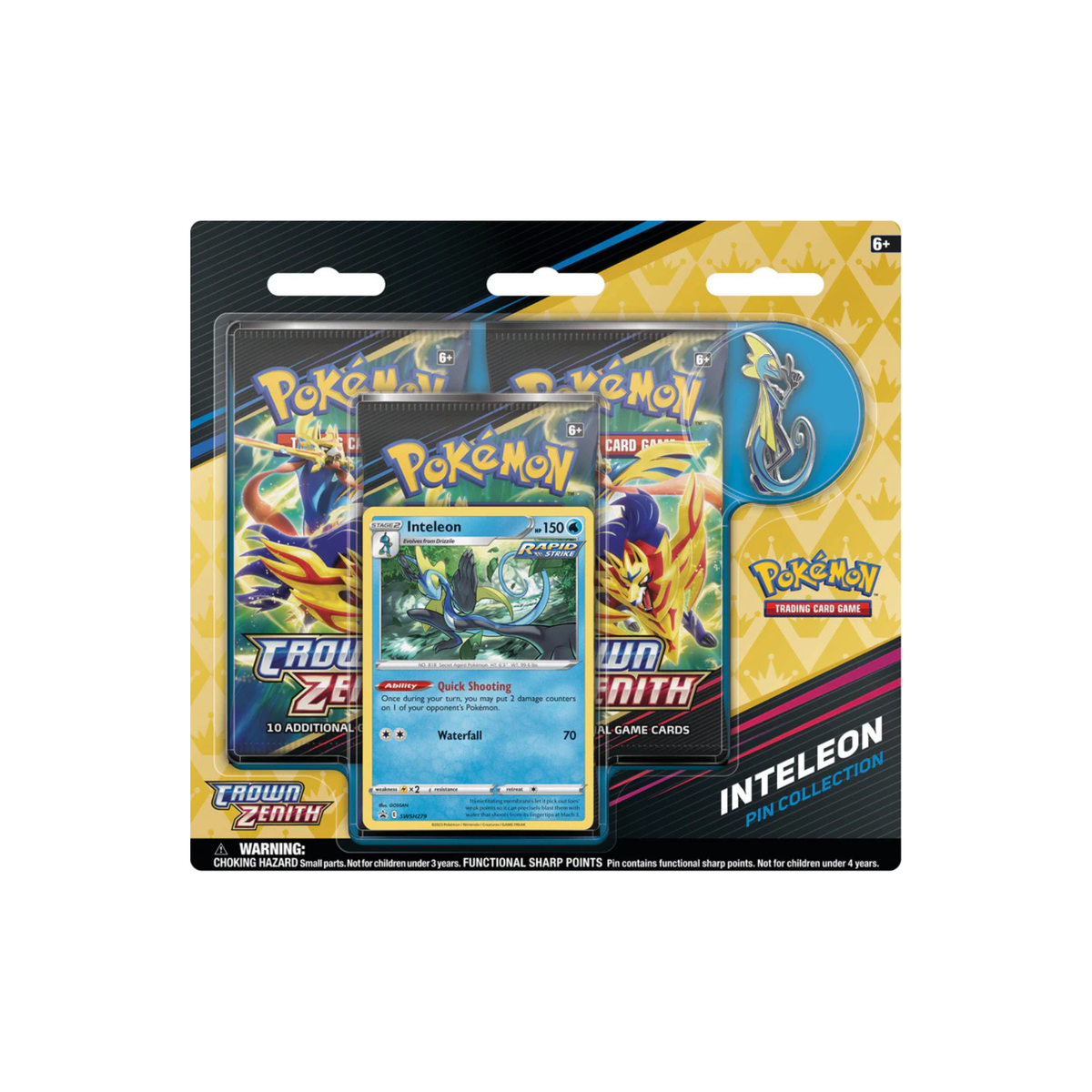 Pokemon - Crown Zenith Pin Collection - Inteleon
