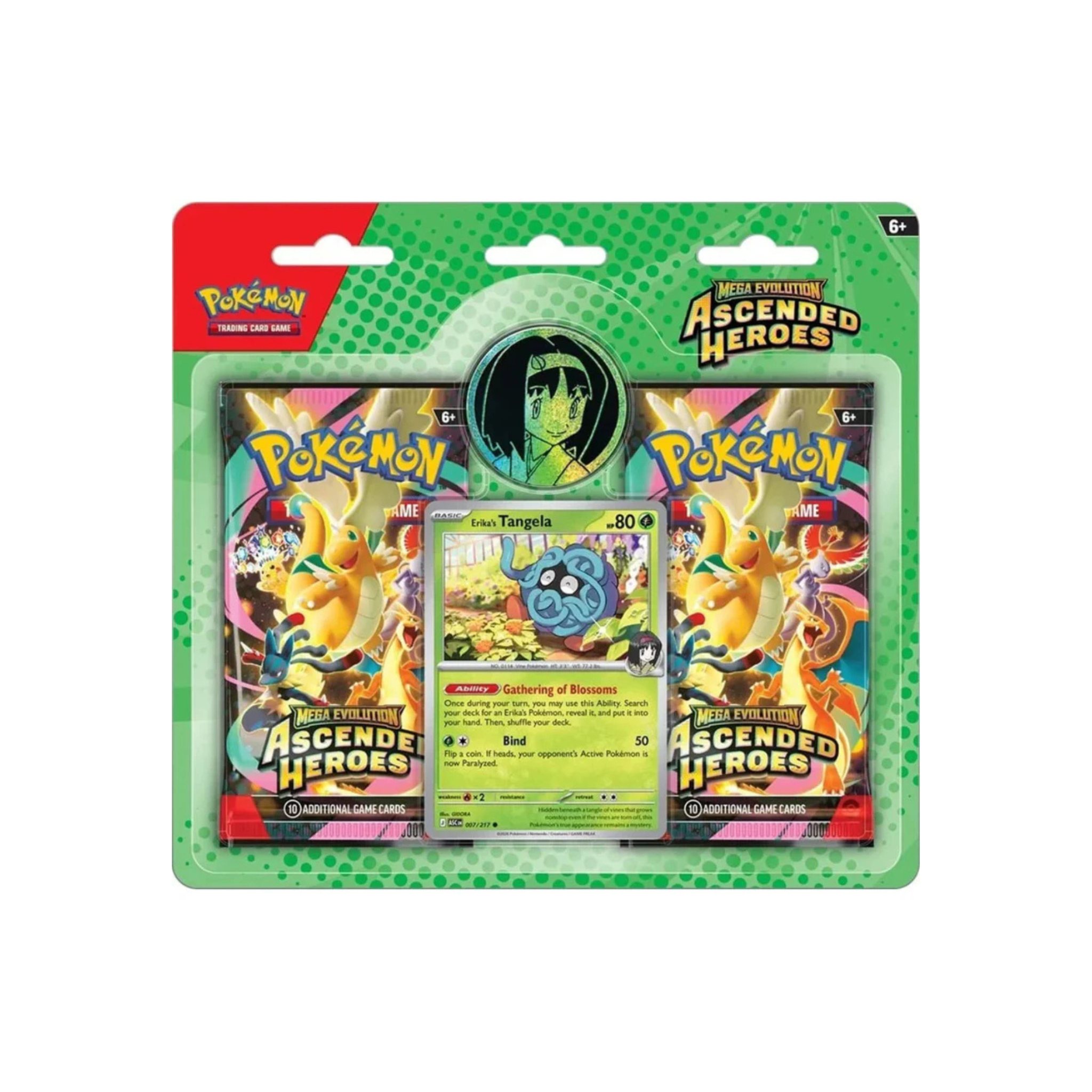 Pokemon - Mega Evolution: Ascended Heroes 2 Pack Blister - Erika's Tangela