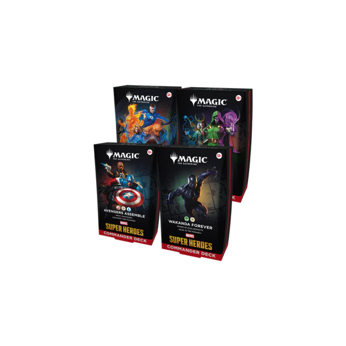MTG - Universes Beyond: Marvel Super Heroes - Commander Deck - Set of 4