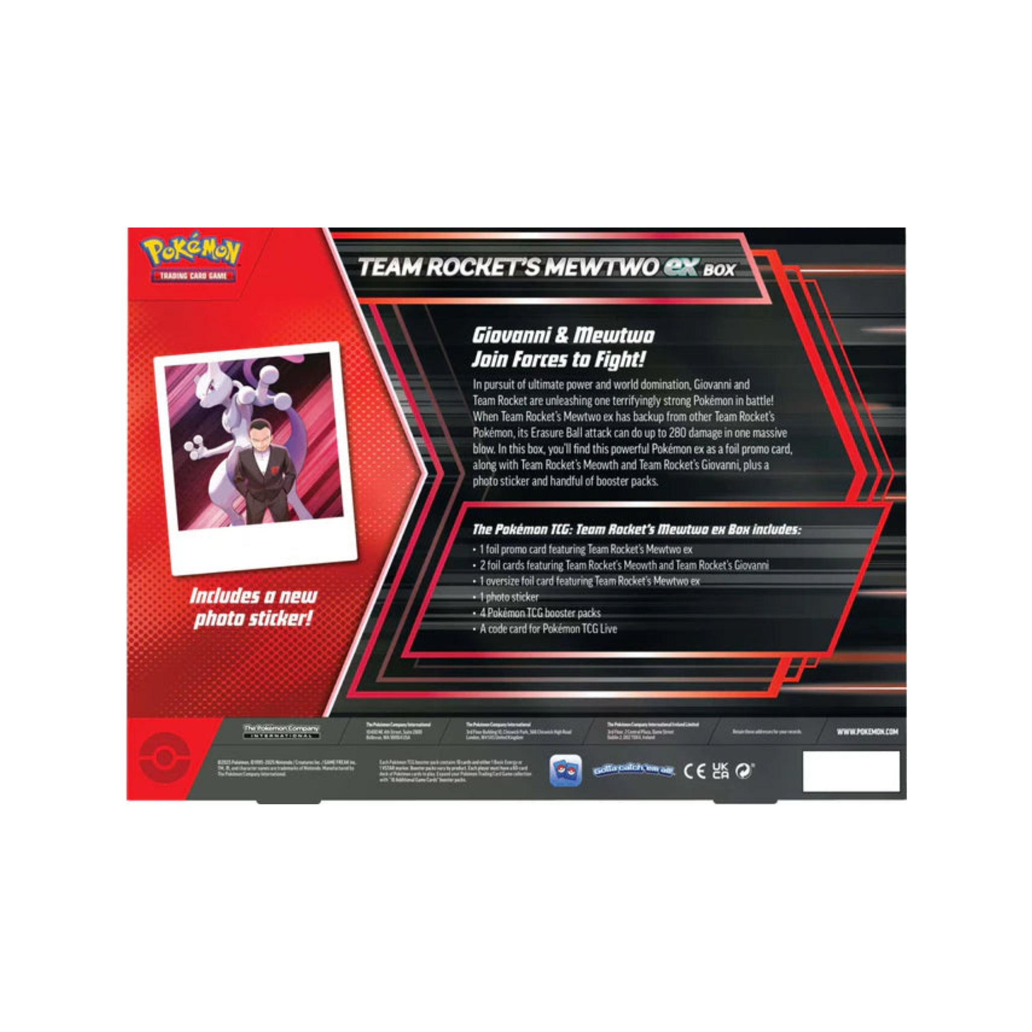 Pokemon - Team Rocket’s Mewtwo ex Box