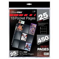 Ultra Pro - PAGES 18 POCKET TOPLOADING 25 PACK