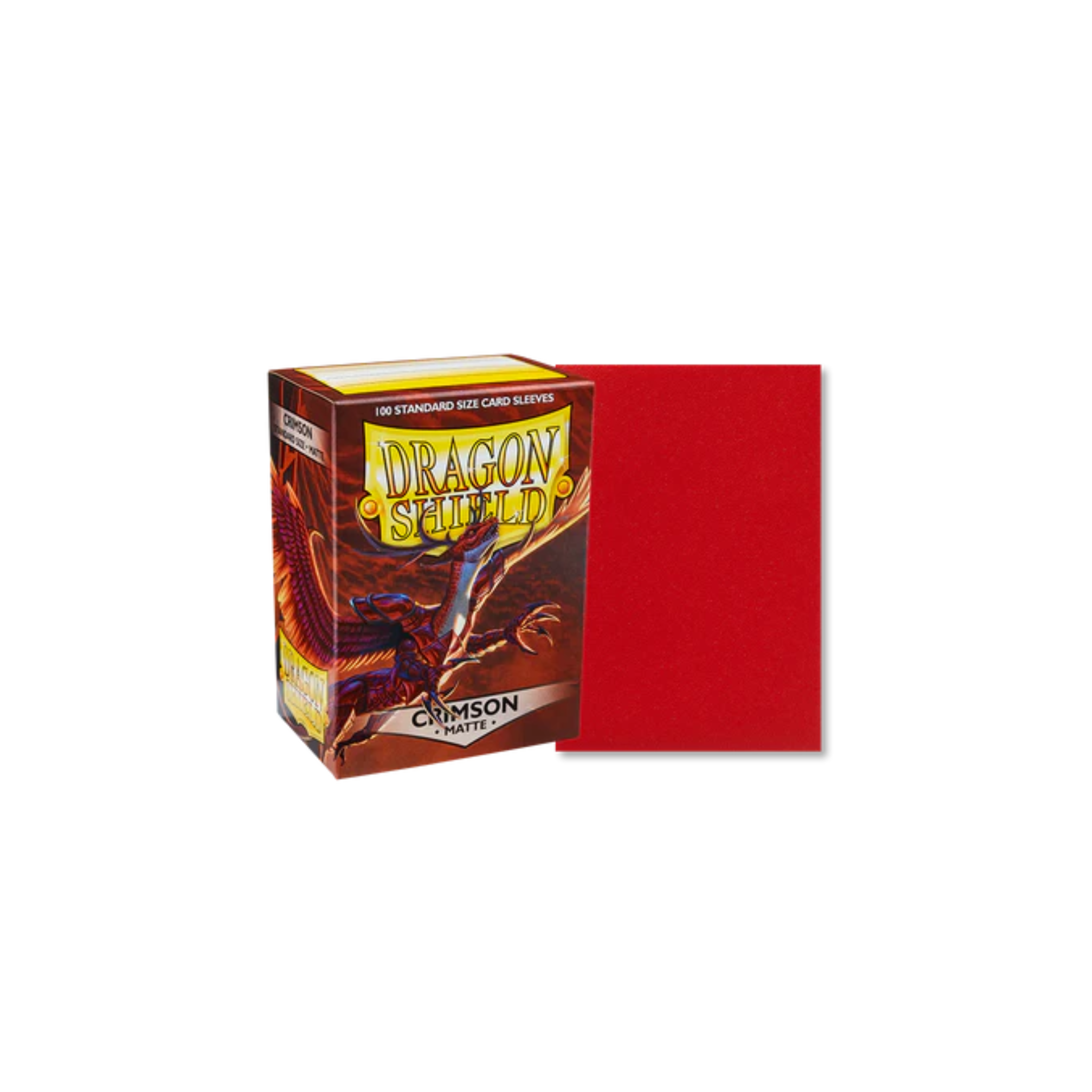 Dragon Shield - 100ct Standard Size - Crimson Matte