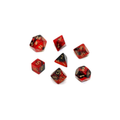 Chessex - Gemini Black-Red/gold Polyhedral 7-Dice Set