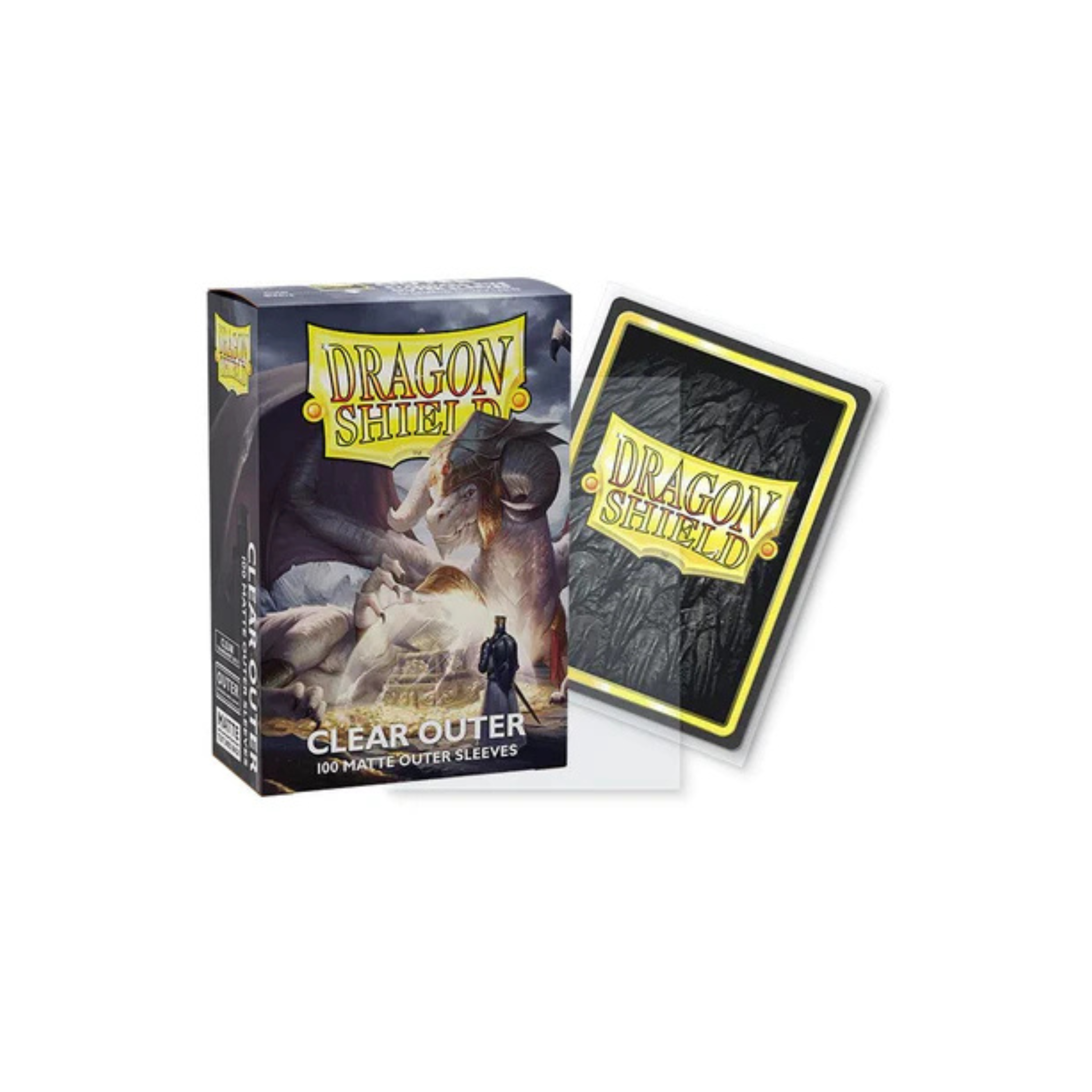 Dragon Shield - 100ct Standard Size - Outer Sleeves - Clear Matte