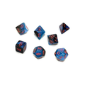 Chessex - Gemini Black-Starlight/red Polyhedral 7-Dice Set