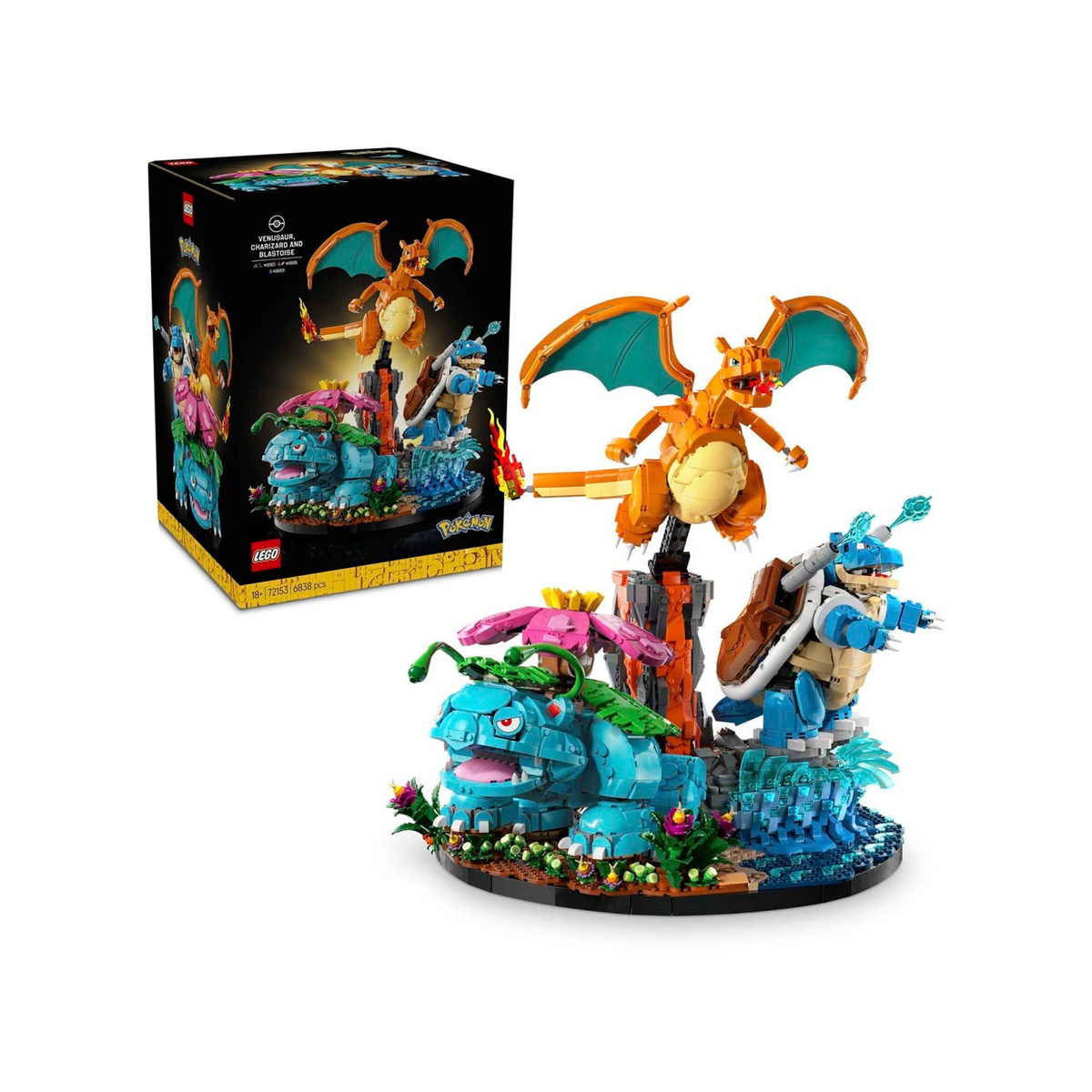LEGO Pokémon Venusaur, Charizard & Blastoise
