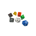 Chessex - Nostalgia Opaque GM & Beginner Player Polyhedral 7-Dice Set