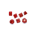Chessex - Scarab Scarlet/gold Polyhedral 7-Dice Set