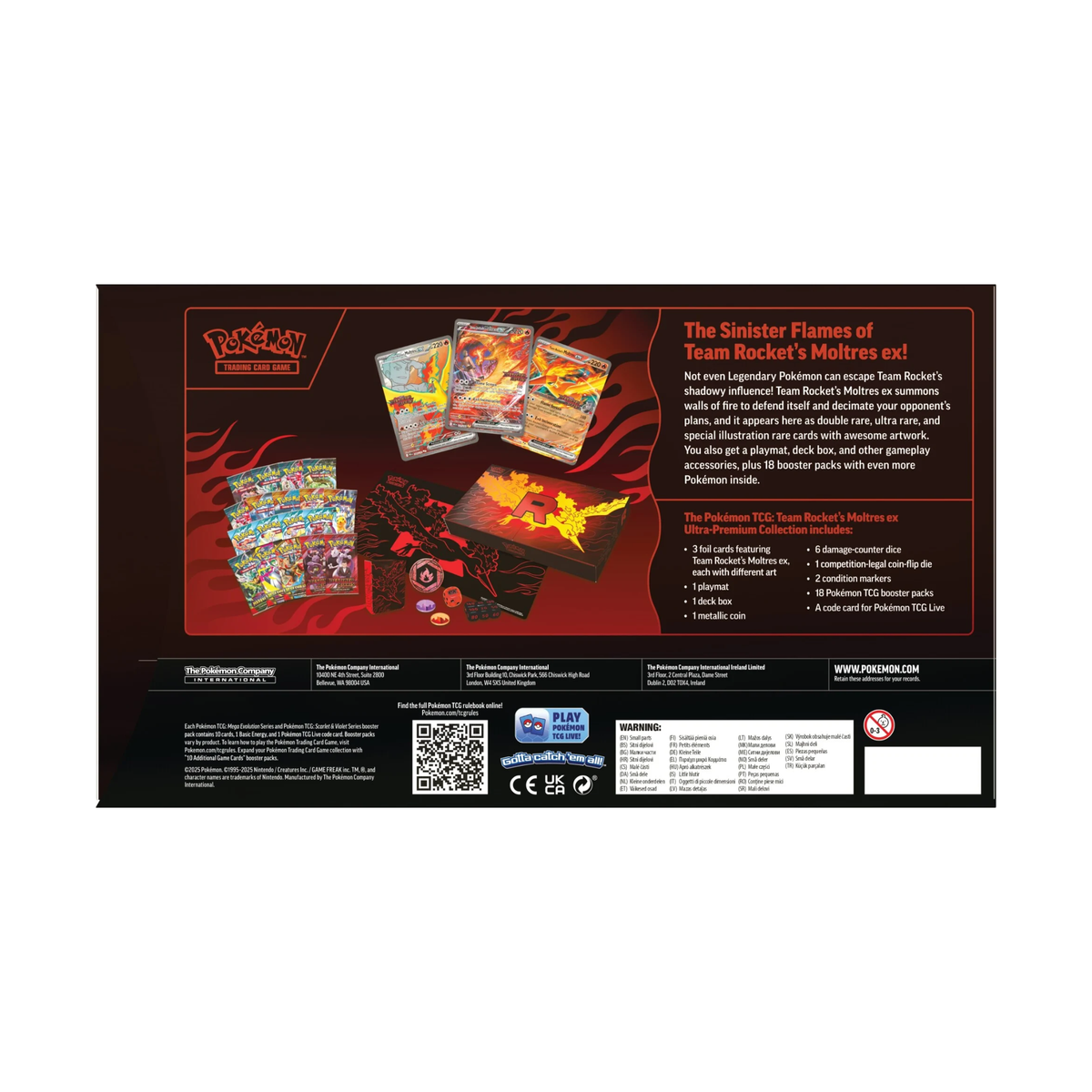 Pokemon - Team Rocket's Moltres EX Ultra Premium Collection